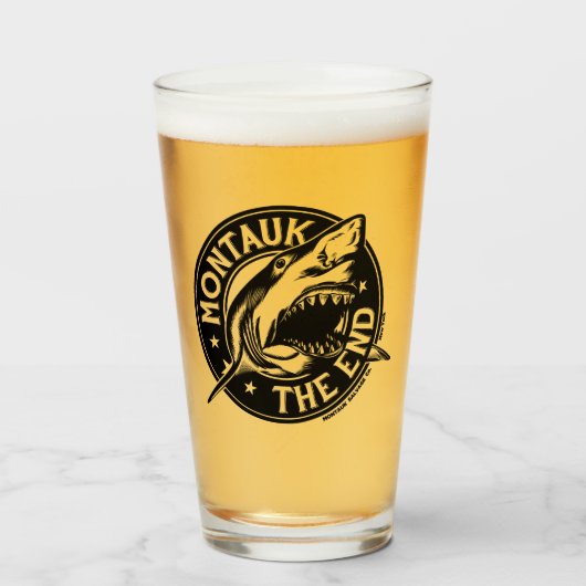 Montauk Salvage Company Shark Glass タンブラーグラス (ドリンク正面)