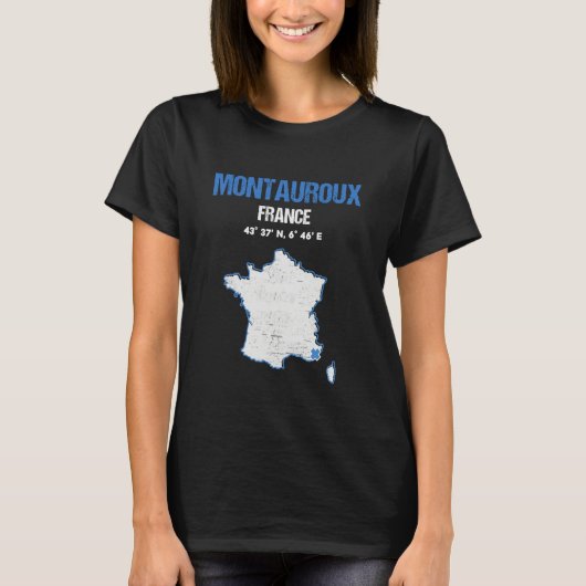 Montauroux France City Tシャツ (正面)