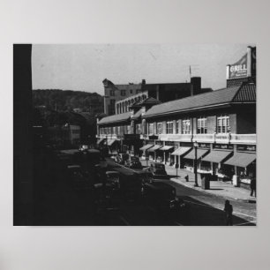 Montclair NJ，パーク通り，ビュー， 1940sヴィンテージ ポスター