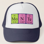 Monte周期表名hat キャップ (正面)