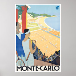 Monte Carlo Art Roger Broders Travel Poster Monaco ポスター