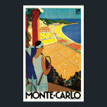 Monte Carlo Monaco Tennis Vintage Travel ポスター<br><div class="desc">Monte Carlo Monaco Tennis Sports - Great Vintage Travel Poster.   Old travel poster advertisement promoting vacation travel to Monaco.</div>