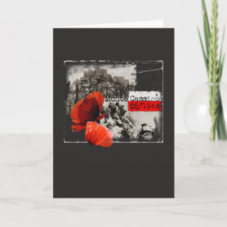 Monte Cassino Battle WW2 Czerwone Maki Poland カード