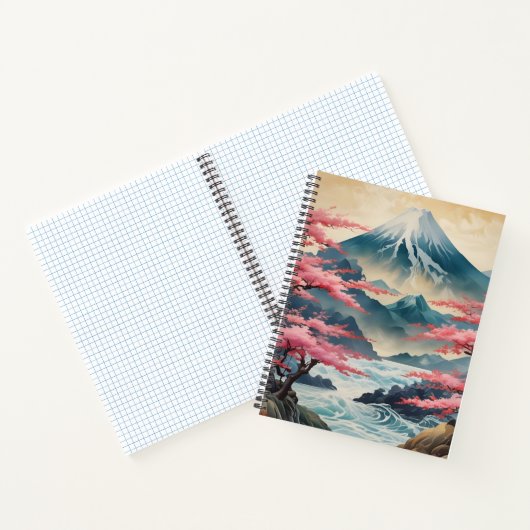 Monte Fuji y Sakura ノートブック (内部)