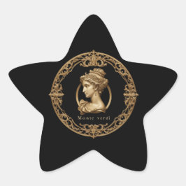 Monte Verdi Wein Quadratischer Aufkleber 星シール