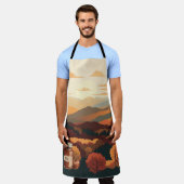 Montebello、Virginia Apple Butterカスタマイズ エプロン (着用した状態)