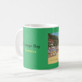 Montego Bay，ジャマイカヴィンテージ写真 – Doctor's Cave コーヒーマグカップ (正面左)