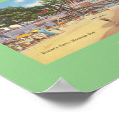 Montego Bay，ジャマイカヴィンテージ写真 – Doctor's Cave ポスター (角)