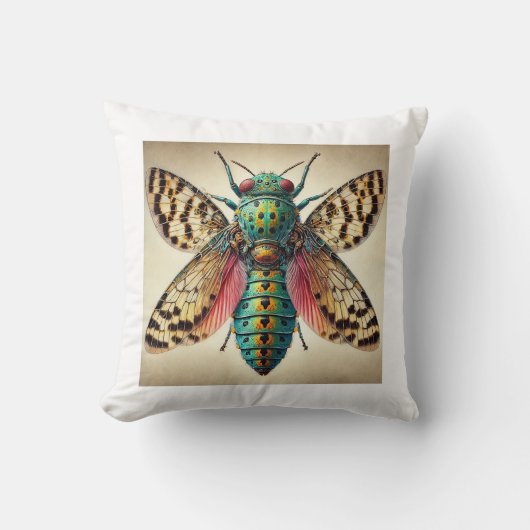 Monteithius Insect 060924IREF238 - Watercolor クッション (正面)