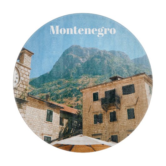 Montenegro Cityscape  カッティングボード (正面)