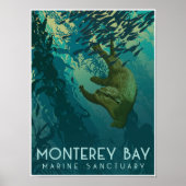 Monterey Bay Marine Sanctuary; Otter ポスター (正面)