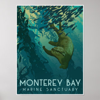 Monterey Bay Marine Sanctuary; Otter ポスター