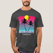 Monterey California Beach Summer Souvenir Oversize Tシャツ (正面)