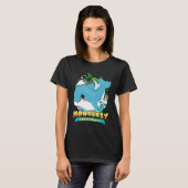 MONTEREY CALIFORNIA Cute Baby Dolphin Beach Souven Tシャツ (正面フル)