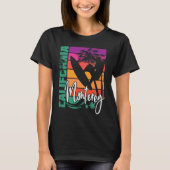 Monterey California Retro Sunset Beach Surfer Souv Tシャツ (正面)