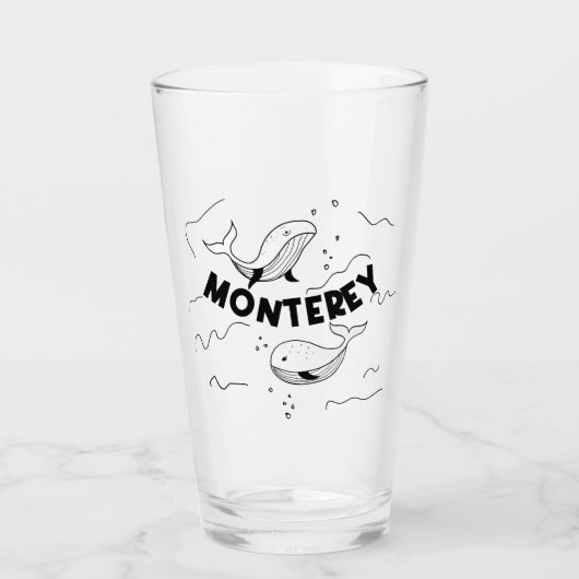 Monterey California Whales タンブラーグラス (正面)