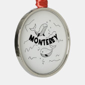 Monterey California Whales メタルオーナメント (右)