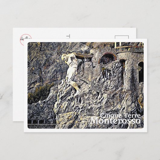 MONTEROSSO Cinque Terre - THE GIANT – はがき (正面/裏面)