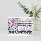 Montessoriのアイリス ポストカード (スタンド正面)