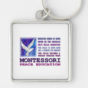 Montessoriの鳩 キーホルダー