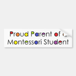 Montessori学生の誇り高い親 バンパーステッカー