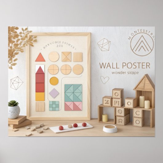 Montessori Cognitive Development Poster  ポスター (正面)