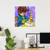 Montessori Sensorial Material:ノーブレスシリンダ ポスター (ホームオフィス)