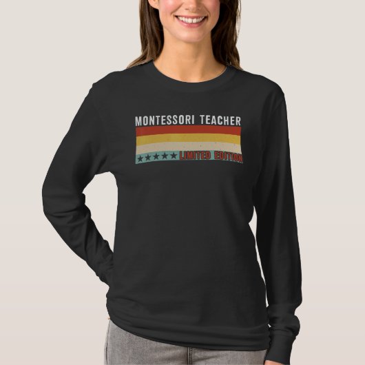Montessori Teacher Job Title Profession Worker App Tシャツ (正面)