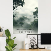 Monteverde Cloud Forest, Costa Rica Vintage ポスター (ホームオフィス)