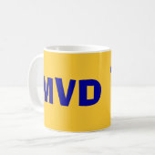 Montevideo* Carrascoの国際空港のマグ コーヒーマグカップ (正面左)