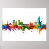 Montevideo Skyline Uruguay ポスター (正面)