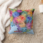 Montevideo Uruguay City Map クッション (ブランケット)