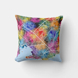 Montevideo Uruguay City Map クッション