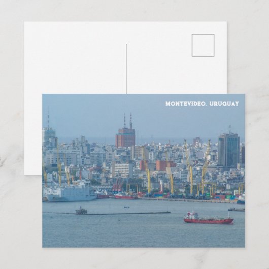 Montevideo, Uruguay City View ポストカード (正面/裏面)
