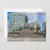 Montevideo, Uruguay, Plaza Independencia ポストカード (正面/裏面)