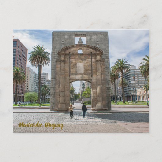 Montevideo, Uruguay, Puerta de la Ciudadela ポストカード (正面)