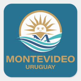 Montevideo Uruguay South America スクエアシール