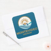 Montevideo Uruguay South America スクエアシール (封筒)