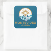 Montevideo Uruguay South America スクエアシール (バッグ)