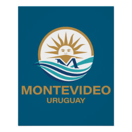 Montevideo Uruguay South America ポスター