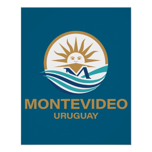 Montevideo Uruguay South America ポスター (正面)