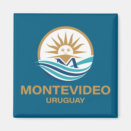 Montevideo Uruguay South America マグネット (正面)