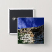 Montezumaの城の国家記念碑、アリゾナ、 缶バッジ (正面&裏面)