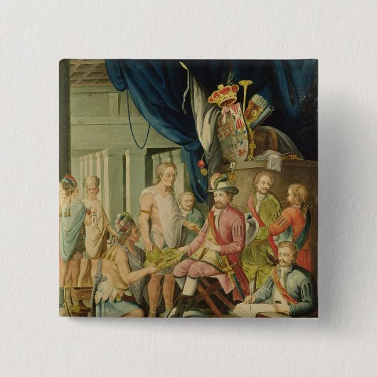 Montezuma 缶バッジ (正面)