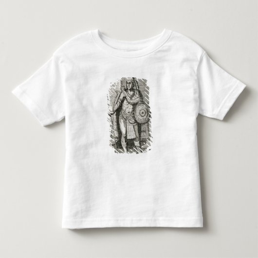 Montezuma IIのポートレート トドラーTシャツ (正面)