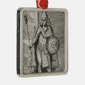 Montezuma IIのポートレート メタルオーナメント (右)