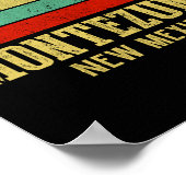 Montezuma New Mexico Vintage Retro Sunset ポスター (角)