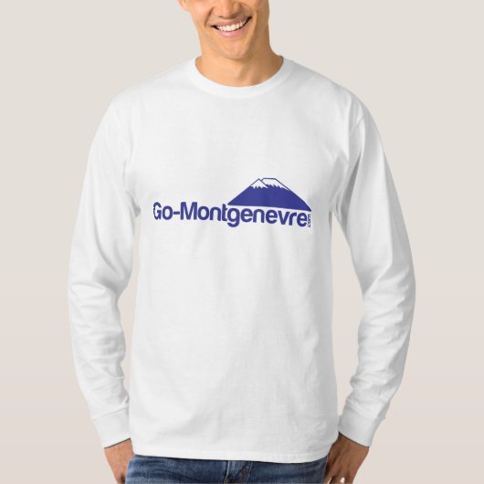 Montgenevreの長袖のTシャツは行きます Tシャツ (正面)