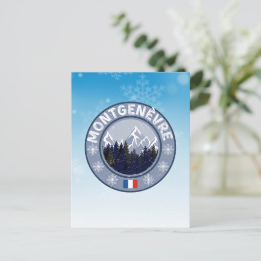 Montgenèvre Station de ski ポストカード (スタンド正面)