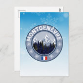 Montgenèvre Station de ski ポストカード (正面/裏面)